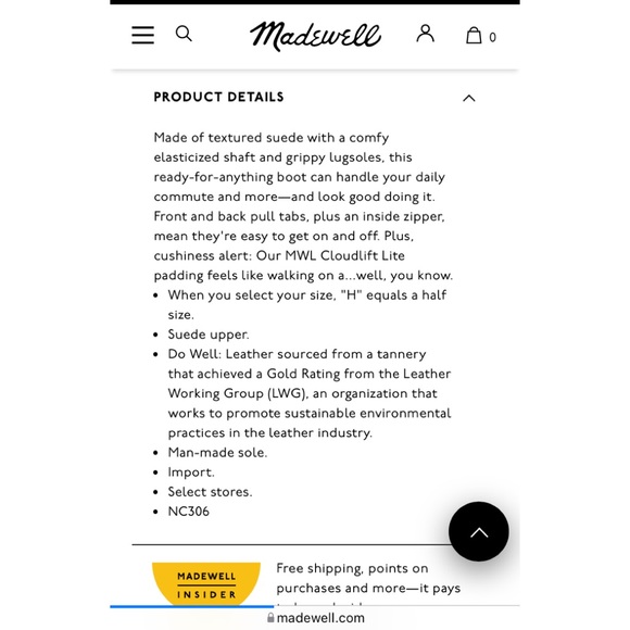 NIB Madewell Henry lugsole suede boots size 8.5 - Picture 7 of 8